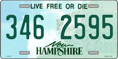 NH license plate 3462595