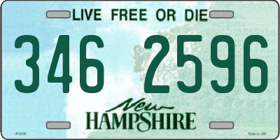 NH license plate 3462596