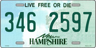 NH license plate 3462597