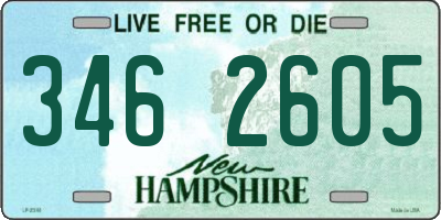 NH license plate 3462605