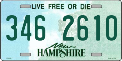 NH license plate 3462610
