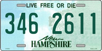 NH license plate 3462611