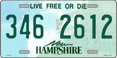 NH license plate 3462612