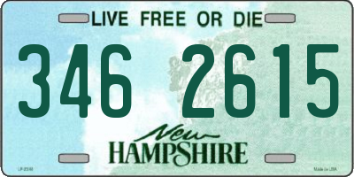 NH license plate 3462615