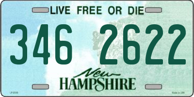 NH license plate 3462622