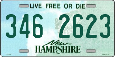 NH license plate 3462623