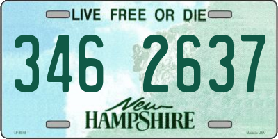 NH license plate 3462637