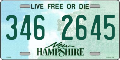 NH license plate 3462645