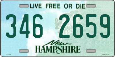 NH license plate 3462659