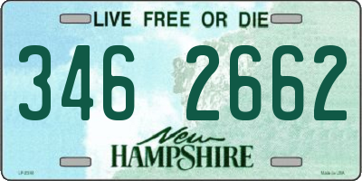 NH license plate 3462662