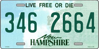 NH license plate 3462664