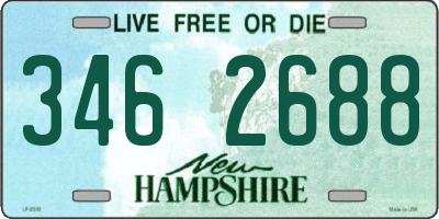 NH license plate 3462688