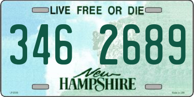 NH license plate 3462689