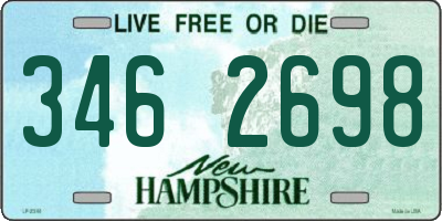 NH license plate 3462698