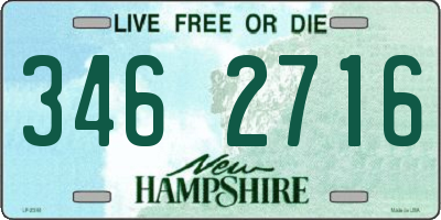 NH license plate 3462716