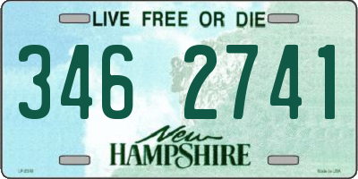 NH license plate 3462741