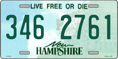 NH license plate 3462761