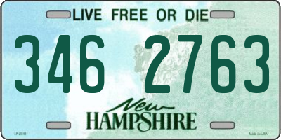 NH license plate 3462763