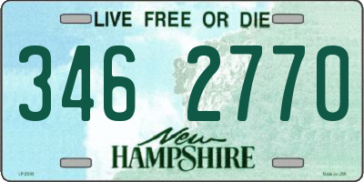 NH license plate 3462770