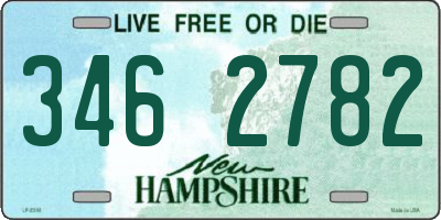 NH license plate 3462782