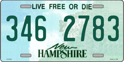 NH license plate 3462783