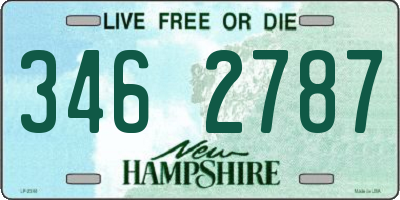 NH license plate 3462787