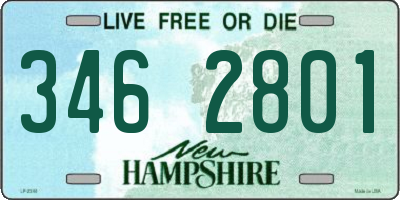 NH license plate 3462801