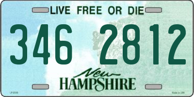 NH license plate 3462812