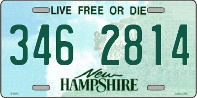 NH license plate 3462814
