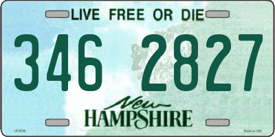 NH license plate 3462827