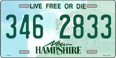NH license plate 3462833