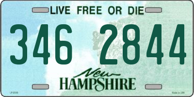 NH license plate 3462844
