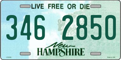 NH license plate 3462850