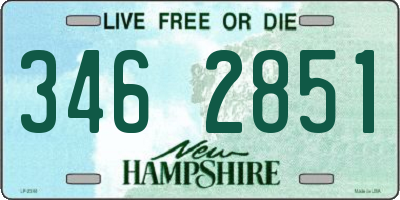 NH license plate 3462851