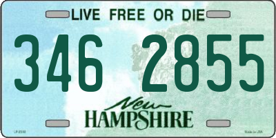 NH license plate 3462855