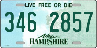 NH license plate 3462857