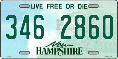 NH license plate 3462860