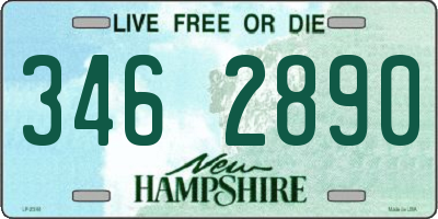 NH license plate 3462890