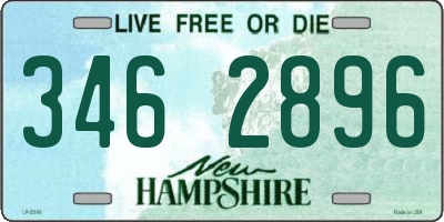 NH license plate 3462896