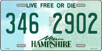 NH license plate 3462902