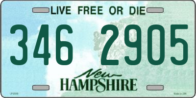 NH license plate 3462905