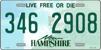 NH license plate 3462908