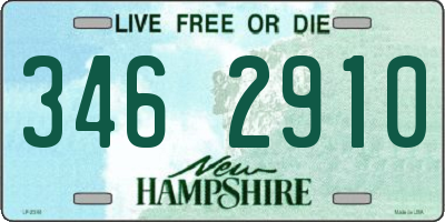 NH license plate 3462910