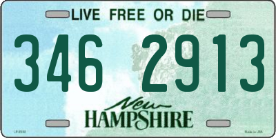 NH license plate 3462913