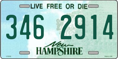 NH license plate 3462914