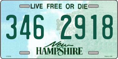 NH license plate 3462918