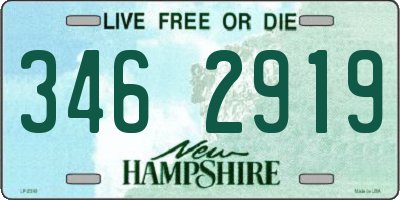 NH license plate 3462919