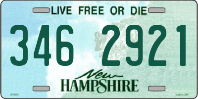 NH license plate 3462921