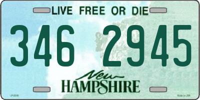 NH license plate 3462945
