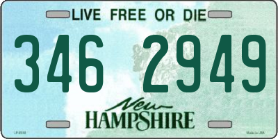 NH license plate 3462949
